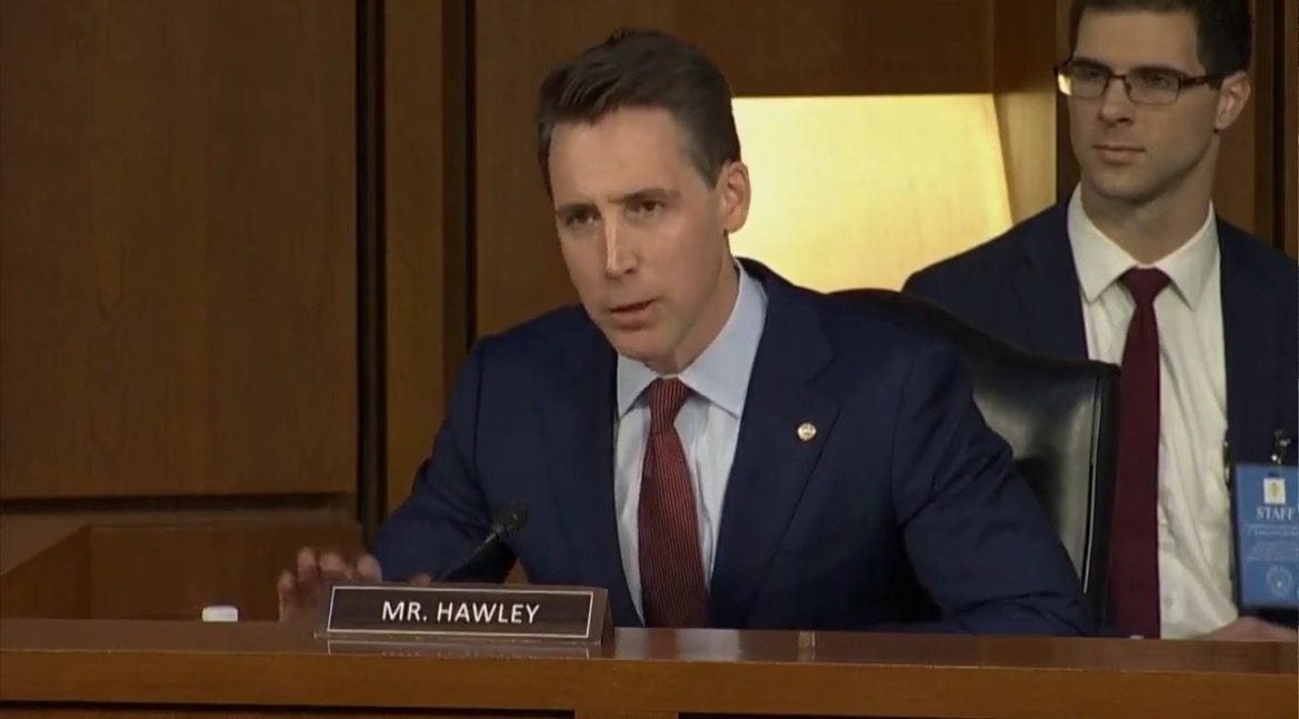 Hawley Accuses Merrick Garland of Lying Under Oath About the FBI Not Targeting Catholic Parishes