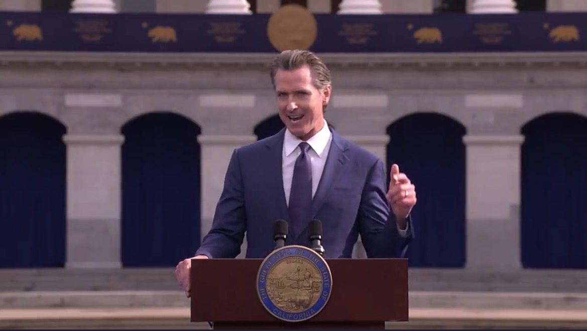 Governor Newsom at Inauguration For His Second Term: “California is the True Freedom State” (VIDEO)