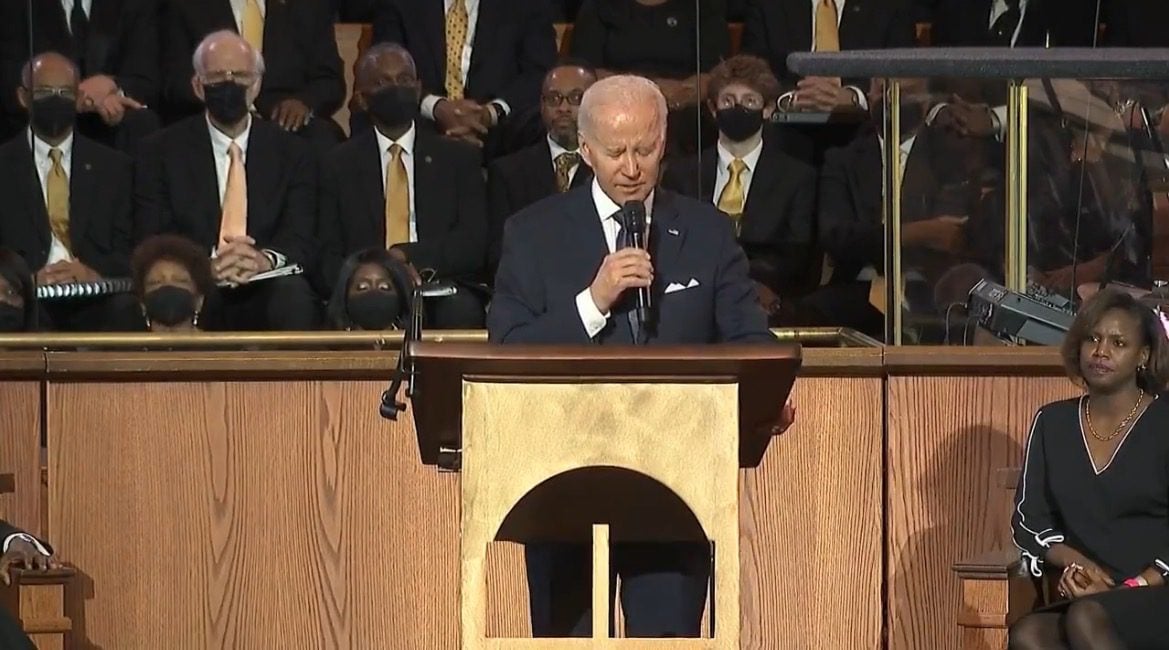 HE'S SHOT: Joe Biden Can't Even Pronounce Ketanji Brown Jackson's Name During MLK Speech at Baptist Church (VIDEO) | The Gateway Pundit | by Cristina Laila