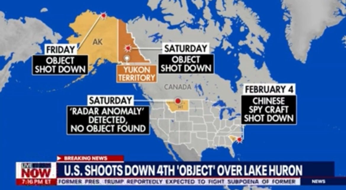 How Convenient. Recovery Operation Called Off After US Unable to Locate Debris From Objects Shot Down Over Alaska and Lake Huron