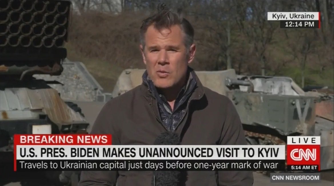CNN Reporter: “I’ve Been Here For the Past 5 Days….I Have Not Heard Any Explosions…Or Air Sirens… Until Biden Was in the Center of Kiev” (VIDEO)