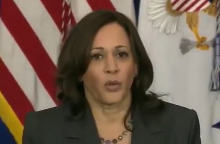 Kamala Harris at Walter Reed After Meeting with Texas Lawmakers Who Tested Positive For Covid - White House Says 'Routine Appointment' | The Gateway Pundit | by Cristina Laila