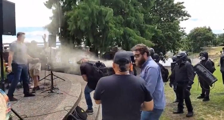 Antifa Terrorists Violently Attack Christian Families *With Young Children* Gathered to Pray on Portland Waterfront - Police Were Called, But Didn't Respond (VIDEO) | The Gateway Pundit | by Cristina Laila