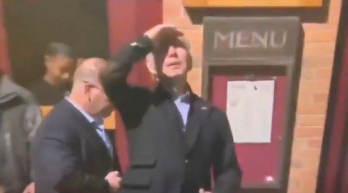 He’s Shot: Joe Biden Stops and Randomly Shouts “Don’t Jump!” to Philly Onlooker (VIDEO)