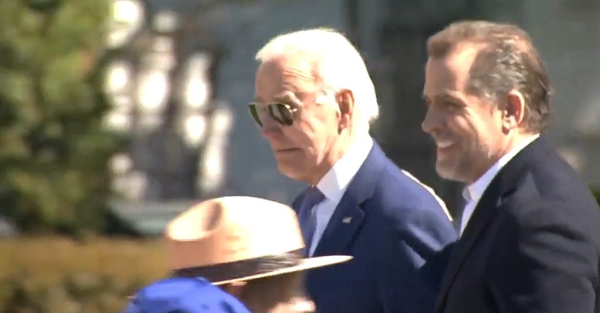 Hunter Biden Whisks Joe Biden Away From White House Easter Egg Roll (VIDEO)