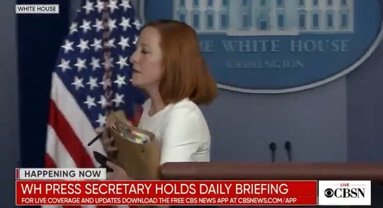 Psaki Bolts From Podium When Newsmax's Emerald Robinson Asks About Fauci Funding Construction of Chimeric Coronaviruses in Wuhan (VIDEO) | The Gateway Pundit | by Cristina Laila