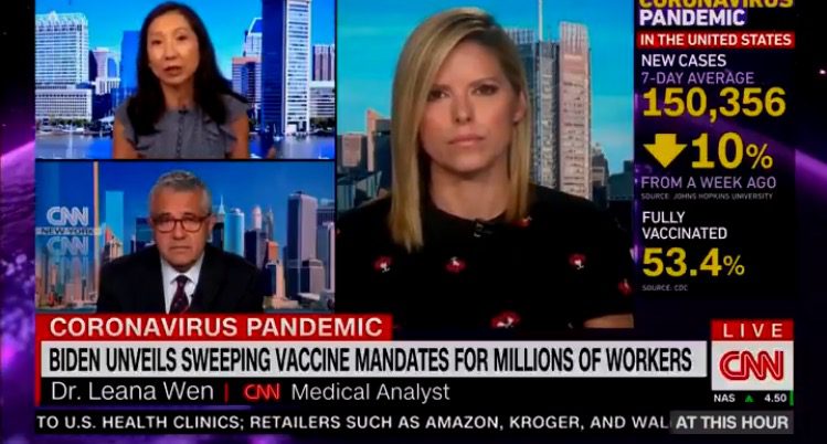 Doctor on CNN: Americans Who Wish to Have Privileges Need to Get Vaccinated: 'Having the Right to Travel Interstate, it's Not a Constitutional Right' (VIDEO) | The Gateway Pundit | by Cristina Laila