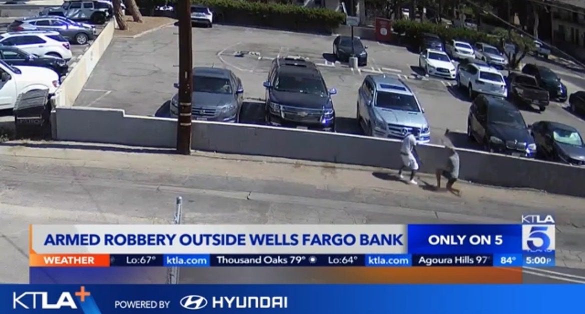 Did Bank Employee Tip Off Robber? – Armed Robber Targets Customer Walking Out of Bank with $10,000 Cash in Broad Daylight Heist (VIDEO)