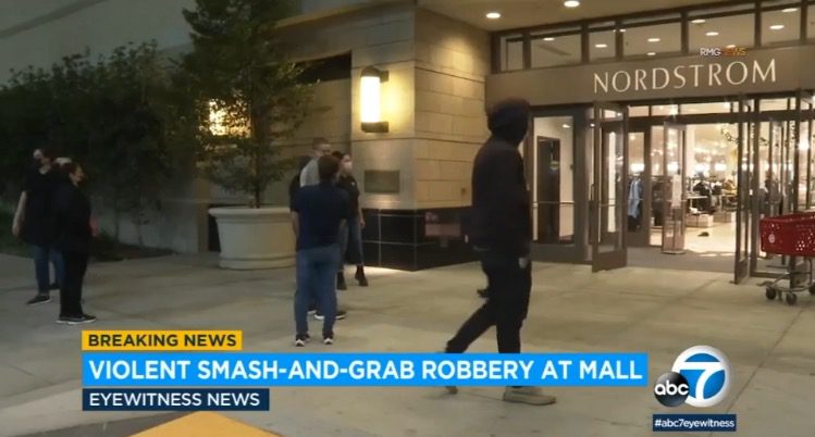 Gang of Thieves Target Another Los Angeles-Area Nordstrom, Bear-Spray Security Guard, Take Off with $25,000 in Stolen Merchandise | The Gateway Pundit | by Cristina Laila