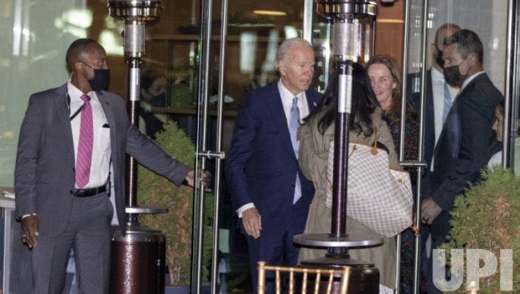 After Telling the Peasants to Wear Masks, Joe Biden Goes Out to Eat Maskless at Posh DC Restaurant Despite Battling Cold | The Gateway Pundit | by Cristina Laila