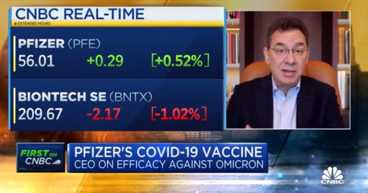 Pfizer CEO: Omicron Specific Covid Vaccine will be Ready by March (VIDEO) | The Gateway Pundit | by Cristina Laila