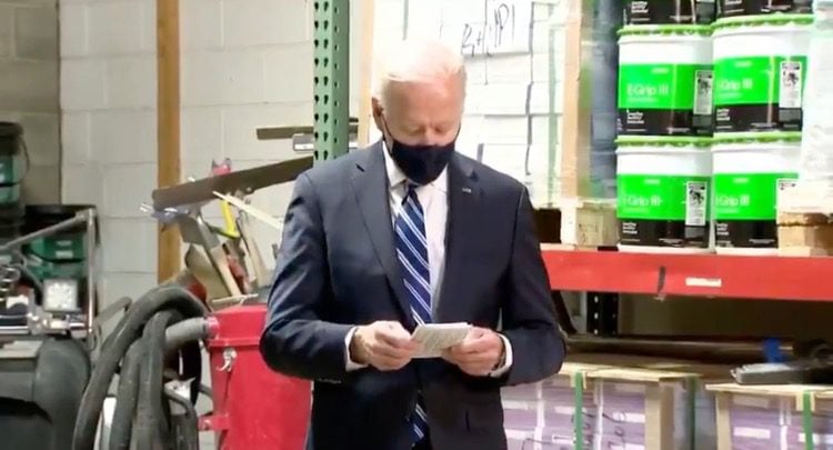 Joe Biden Kicks Off "Help is Here" Tour With 3-Minute Pennsylvania Stop - Reads From Notecards, Shoos Away Reporters (VIDEO) | The Gateway Pundit | by Cristina Laila