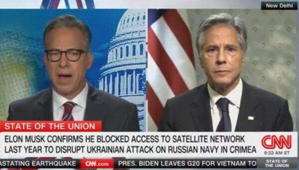 Jake Tapper Accuses Elon Musk of ‘Sabotage’, Calls for “Repercussions” for “Capricious Billionaire” Over Not Allowing Ukraine to Use Starlink to Attack Russian Fleet in Crimea