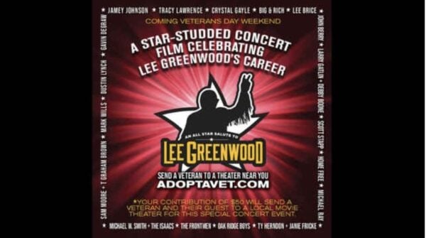 Lee Greenwood to be Honored on Veteran’s Day with “An All-Star Salute To Lee Greenwood”-Asks Fellow Americans to “Adopt a Vet”