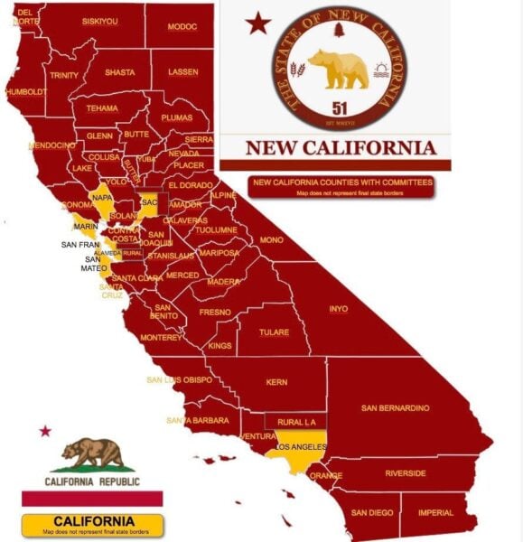 “New California” Statehood Effort Provides Solution for Tucker Carlson, Jason Whitlock and Americans Wanting to Split from the Insane, Communist Left