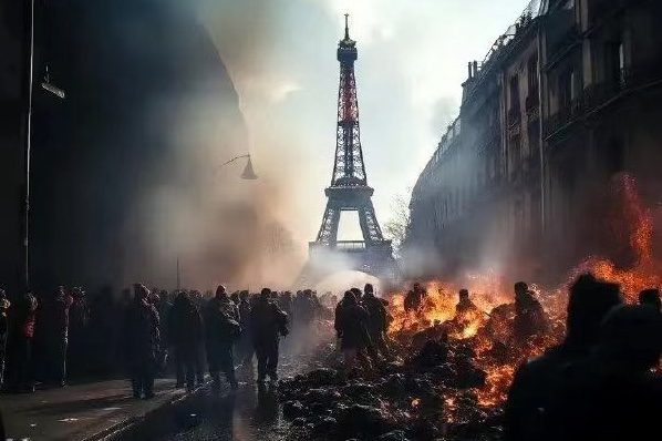 After 6 Days of Rioting and 700 Injured Cops, Patriots Take to the Streets in France : “Blue, White, Red: France Belongs to the French!”