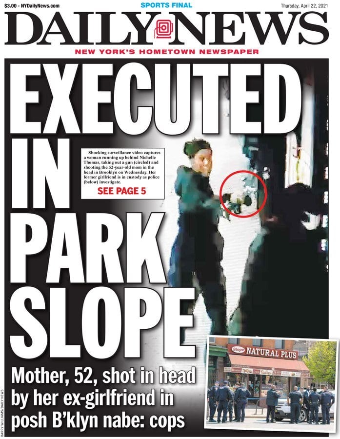纽约市非裔妇女在光天化日之下被枪决