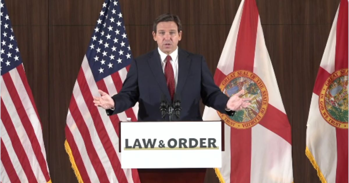 Florida Gov. Ron DeSantis spoke to the Miami Police Benevolent Association on Thursday.