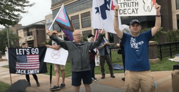 The Gateway Pundit Exclusive: Nasty Leftists Outside Iowa Trump Rally, Wish Death on President Trump (Video)