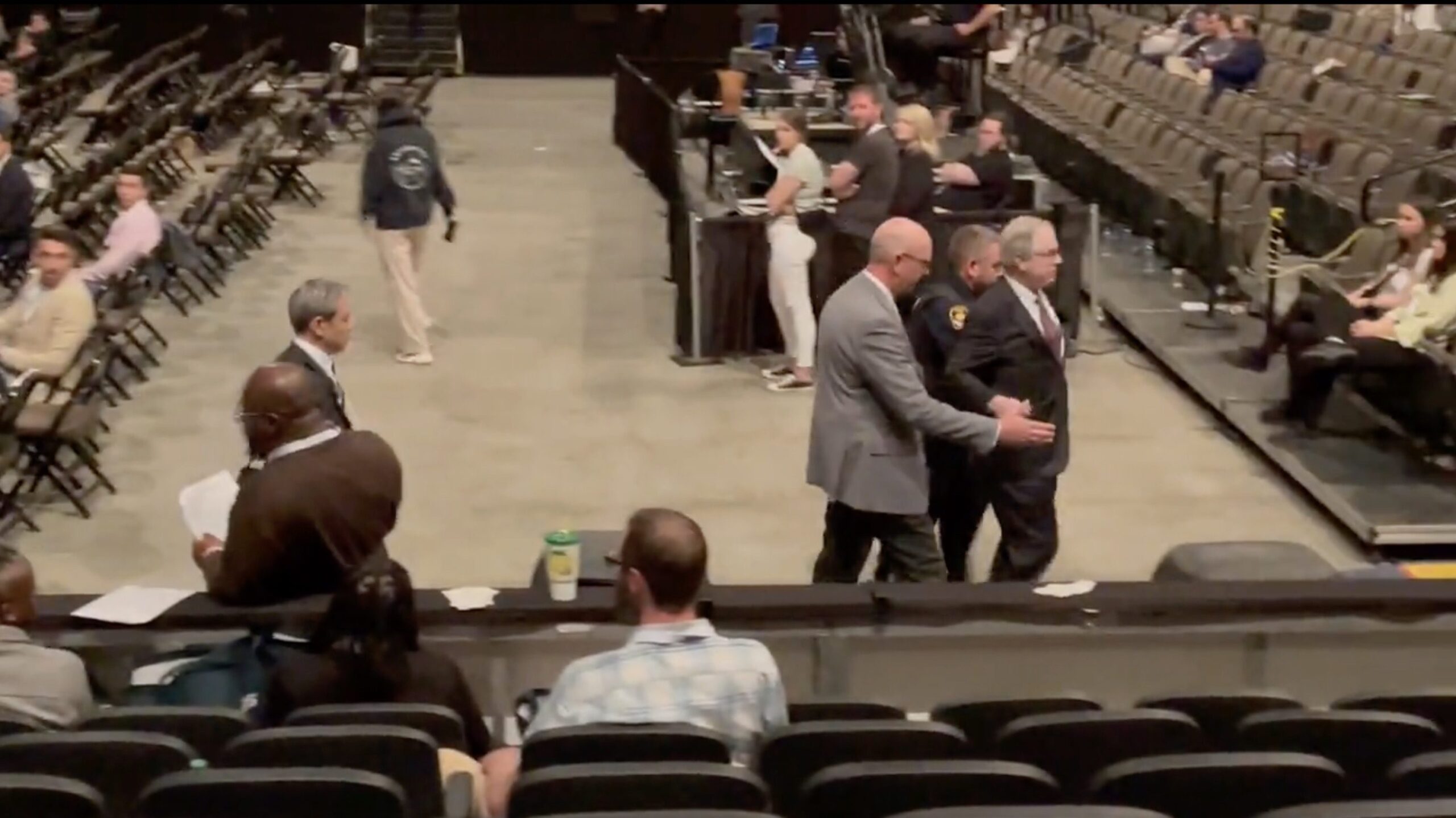 NLPC Chairman Peter Flaherty Arrested During Berkshire Shareholder Proposal Presentation After Connecting CEO Warren Buffett to Bill Gates and Jeffrey Epstein (VIDEO)