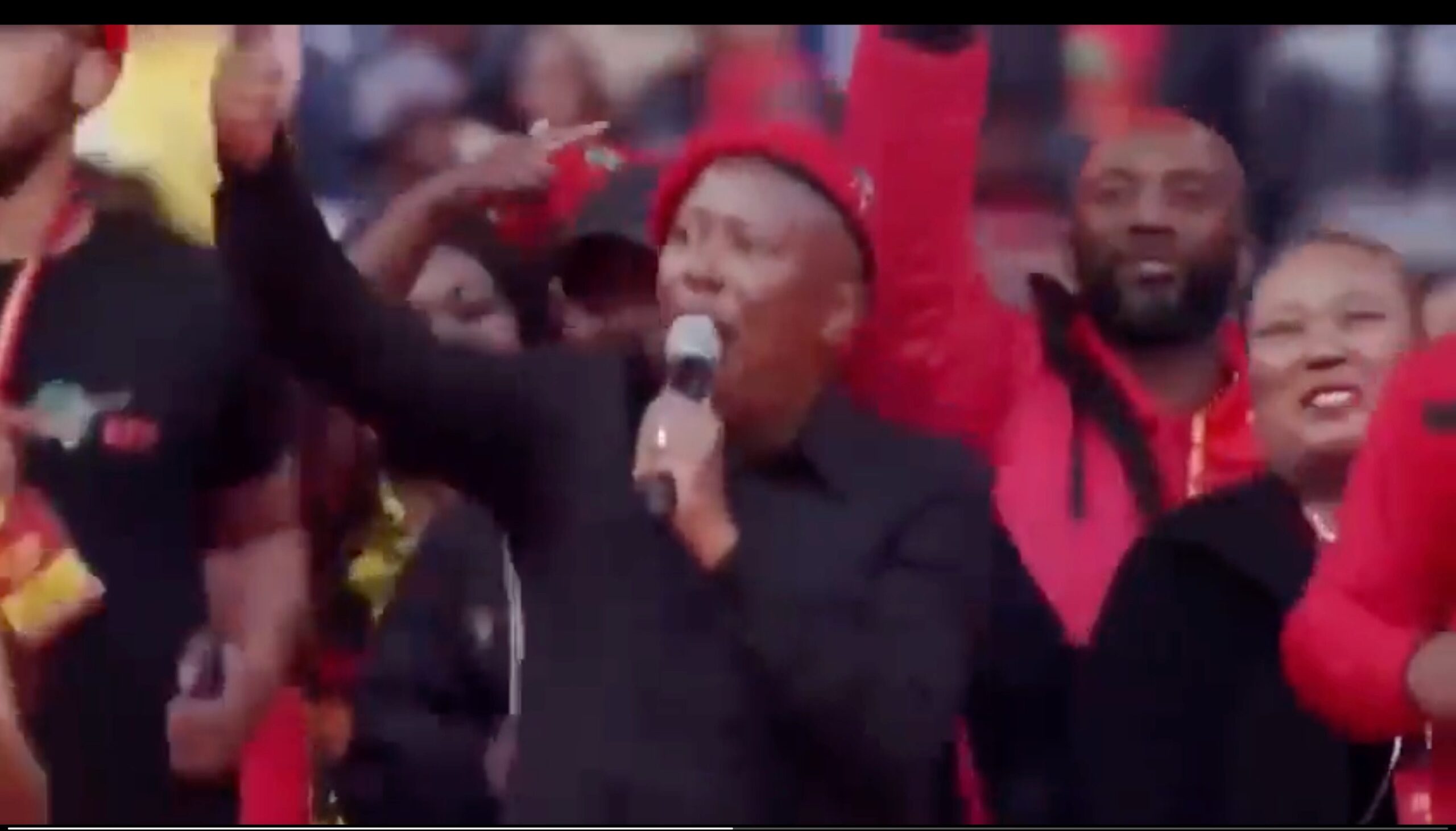 “Kill the Boer…The Farmer!” – Radical South African Political Leader Calls for Executing White People While Massive Crowd Dances and Echoes His Cries (VIDEO)