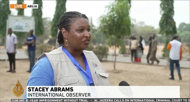 Stacey Abrams Goes to Nigeria As An Election Observer And Disaster Strikes (VIDEO)