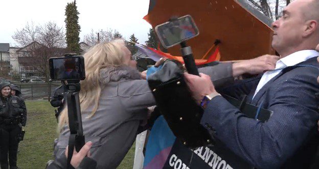 “F** You!” Trans Individuals Launch Violent, Bloody Assault on Canadian Conservative Activist During Rally – Vancouver Police Tell Major Lie About Incident Afterwards (VIDEO)