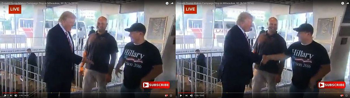 Trump Hillary for Prison Shirt Milwaukee Twitter