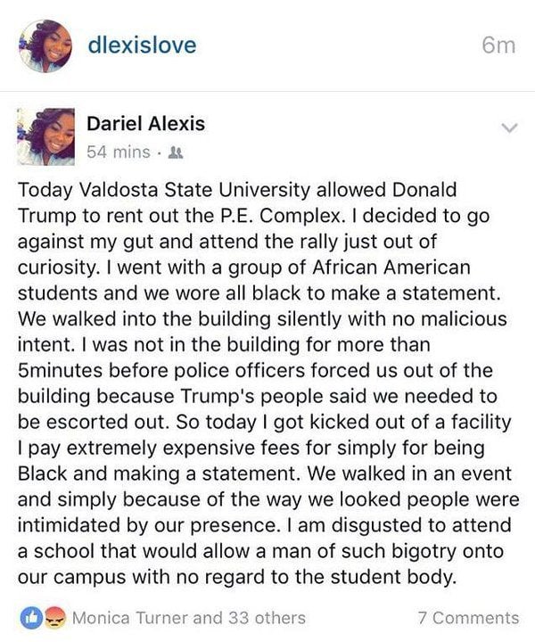 Trump Valdosta Dariel Alexis