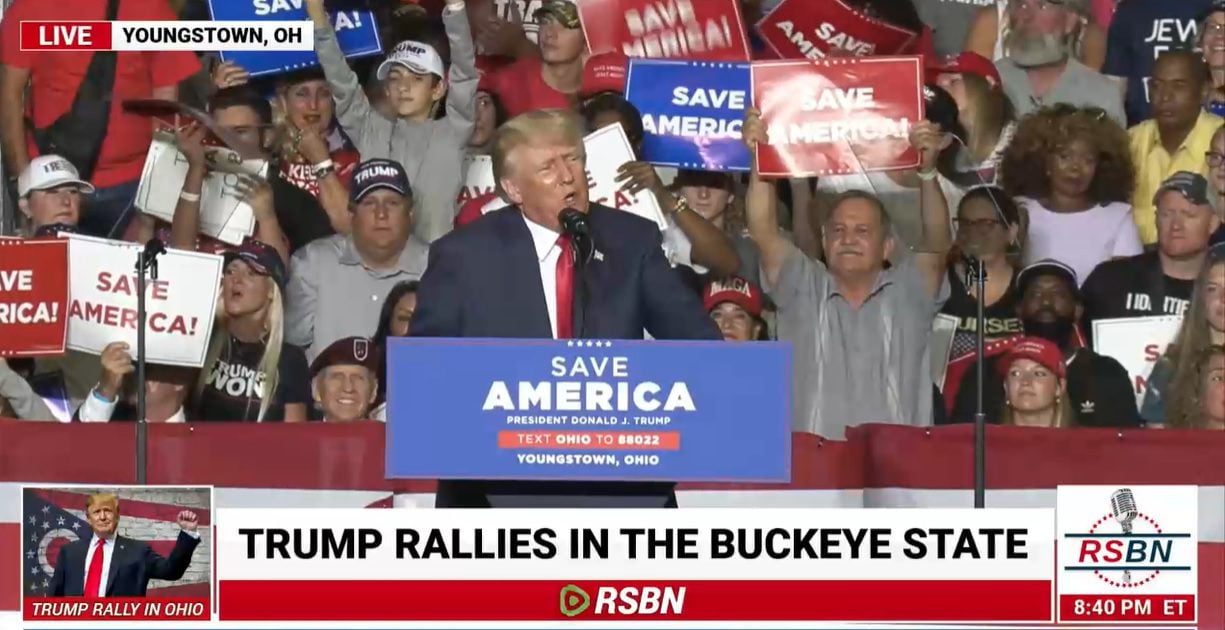 EXCLUSIVE: Key Excerpts from President Trump’s Speech in Youngstown, Ohio – “The Economy is Crashing, Your 401ks Are Collapsing…Left-Wing Sickos Are Pumping Toxic Anti-American Propaganda into the Minds of Our Youth”