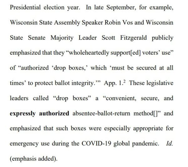 BREAKING EXCLUSIVE: What’s Going On In Wisconsin? Hillary
Attorney Elias Provides Evidence State Republican Leadership Agreed
to Unconstitutional ‘Ballot Drop Boxes’ 3