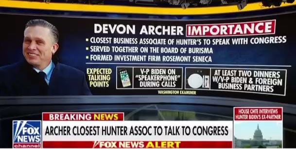 Breaking: House Republicans Will Disclose New Biden Family Bank Records from Russia, Ukraine and Kazahkstan Today During Devon Archer Hearing