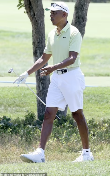 Obama Spotted at Golf Course with Injured Fingers, Days After Mysterious Paddle Boarding Accident Claims the Life of His Personal Chef and Friend