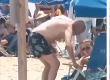 Joe Biden Can Barely Walk – Shuffles Through the Sand on Delaware Beach and No One Cares – While Trump Lights Up Las Vegas (VIDEO)
