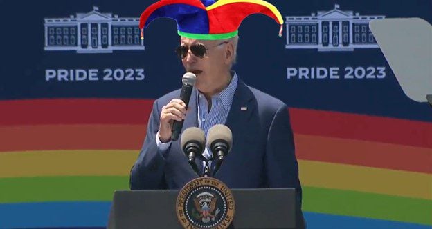 LOOK: Internet Users Post Multiple Memes of Joe Biden In Jester Attire After White House “Pride Month” Gaffe
