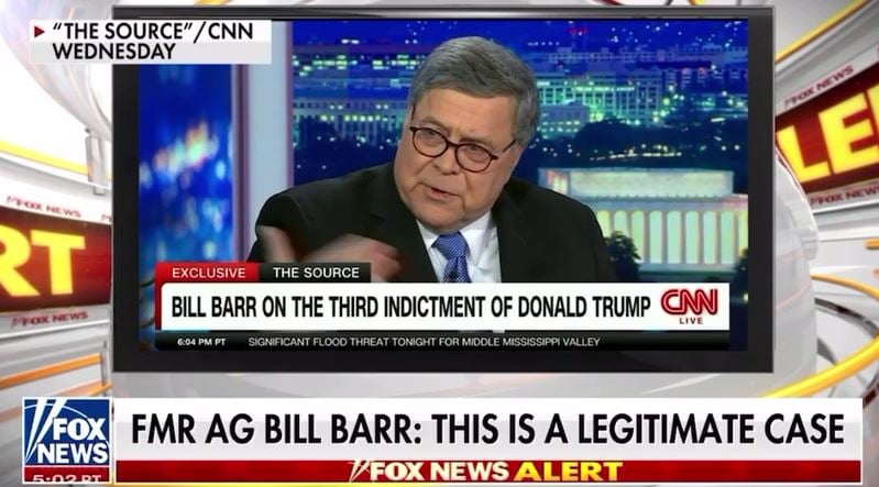 Bill Barr Covers for Deep State Again - Says Latest Trump Indictment Is ...