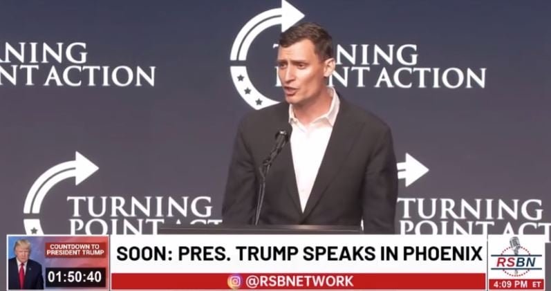 AZ Senate Candidate Blake Masters at Trump Rally: "We Need to Break Up Google and Facebook and We Need to Punish Twitter" (Video) | The Gateway Pundit | by Jim Hoft
