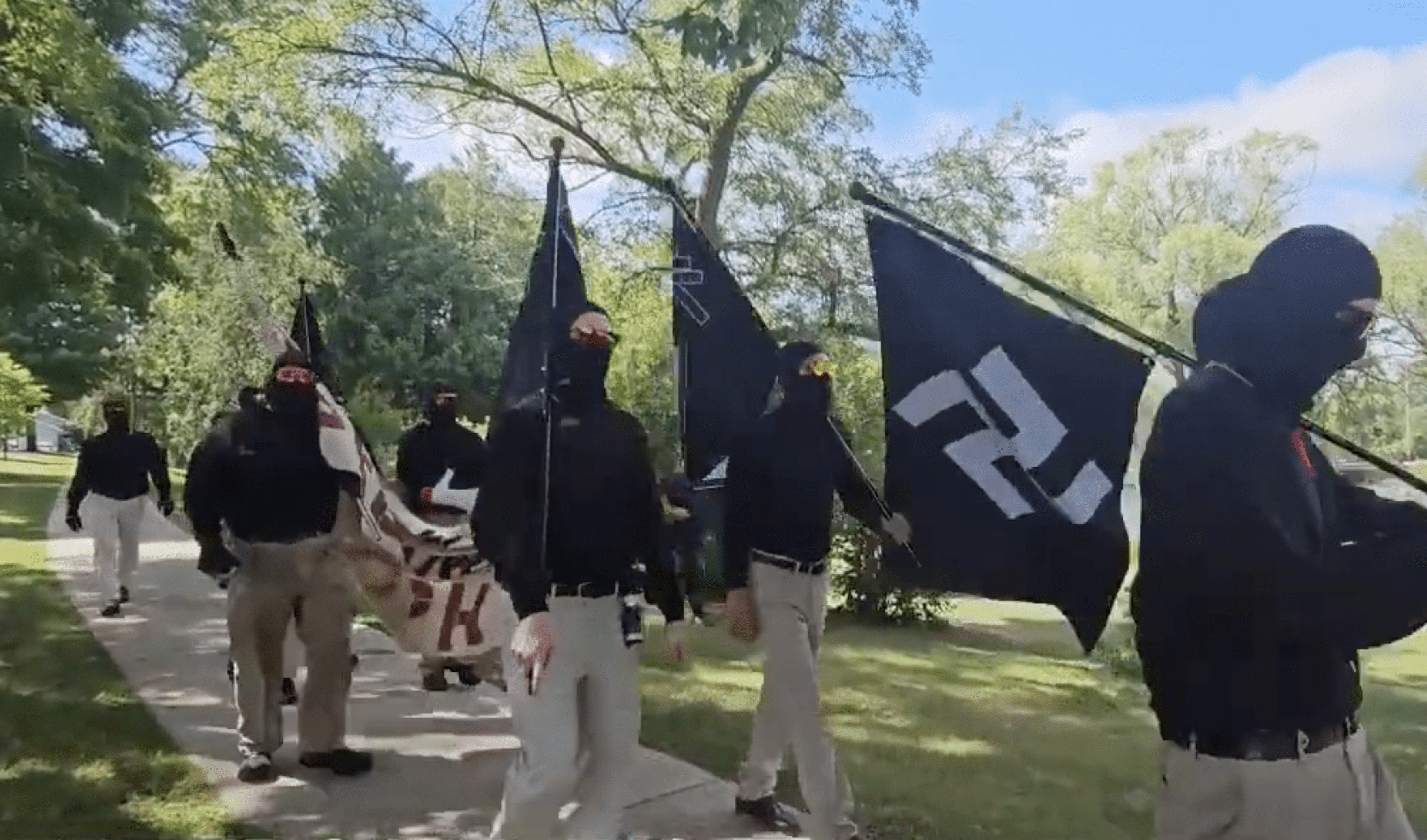 Rebranding? – New Neo-Nazi Group “Blood Tribe” Stages Armed Protest with Swastika Flags at LGBT Pride Event in Wisconsin (VIDEO)