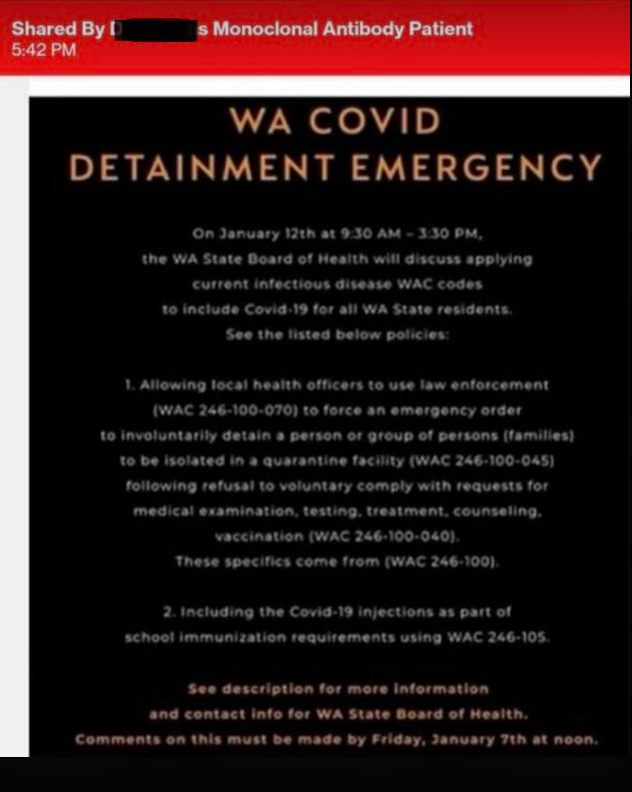 certified-10.25.19 Bill Filed In Washington State Would Authorize ‘Strike Force’ To ‘Involuntarily Detain’ Unvaccinated: ‘They Have Already Set Up The Internment Camps’ Featured Top Stories U.S. [your]NEWS