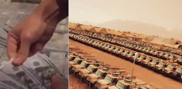 UPDATE: Taliban Releases Video of Fields of US Military Vehicles, Piles of US High-End Weapons, and Rooms Filled with Stacks of 100 Dollar Bills Joe Biden Surrendered by Joe Biden