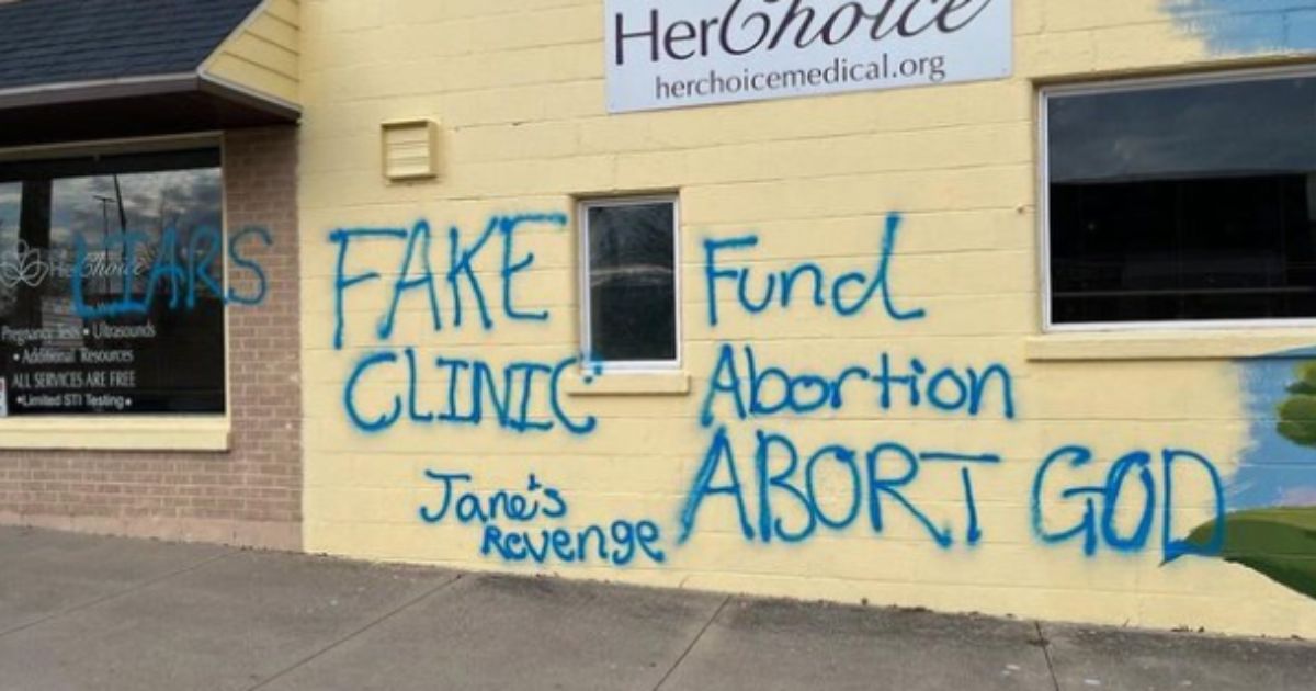 Pro-Life Pregnancy Center Attacked by Pro-Abortion Group Who Left Blasphemous Message About God