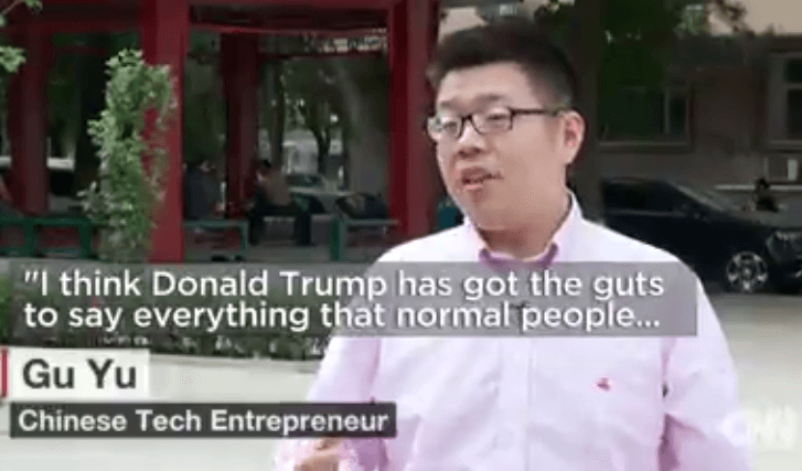 china trump fans