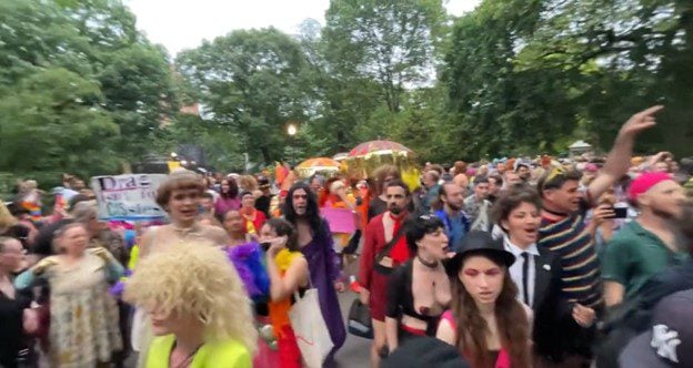 Topless Drag Queens and Trans Activists Aim Straight for America’s Children with Repulsive Chant at Annual NYC Pride March (VIDEO)