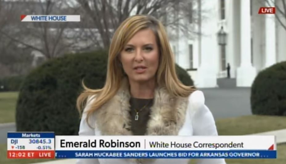 Newsmax White House Reporter Emerald Robinson Banned from Twitter for Posting 'Wrongthink' on COVID Vaccines - Update: With Tweet that Got Her Banned | The Gateway Pundit | by Jim Hoft