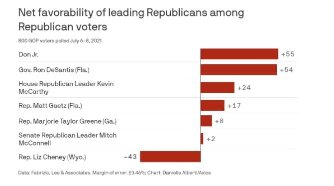 Never-Trump Brat Liz Cheney DEAD LAST in Favorability
Ratings with GOP Voters at Negative 47% 2