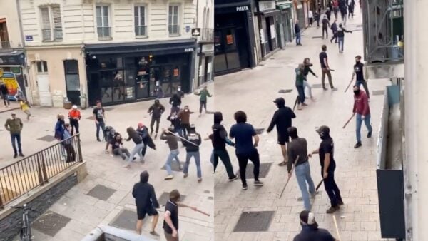 Unyielding Against Unrest: French Local Citizens Arm Themselves with Wooden Sticks to Protect Businesses and Homes (VIDEO)