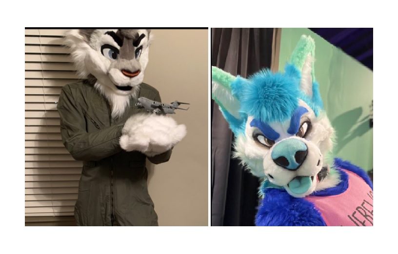 Military Furry Couple Posts Shot from Inside Military Plane and Wearing Furry Fetish in Flight Suit