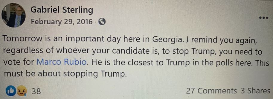 This Explains a Lot: Corrupt Georgia Elections Official
Gabriel Sterling is Unhinged #NeverTrumper who Tweeted Out Nasty
Attacks on Donald Trump 2