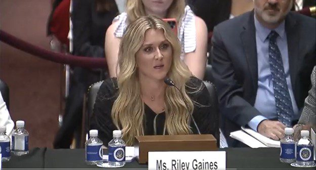 Champion Swimmer Riley Gaines Provides Reality Check to Woke Witness Who Laughably Claims Men Can’t Beat Serena Williams in Tennis (VIDEO)