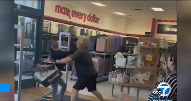 WATCH: TJ Maxx Customer Throws Alleged Shoplifter to the Ground After She Tries to Steal Bags of Merchandise – Company Previously Donated Millions to Radical Left Causes